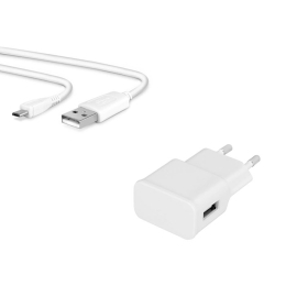 Asus Adaptateur Secteur + Câble Micro USB Blanc Pour