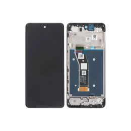 Motorola Original Ecran LCD et Vitre Tactile Avec Chassis Noir pour Motorola Moto G24 Power