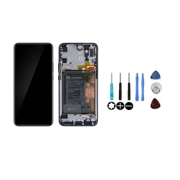 Huawei Original Ecran LCD & Vitre tactile Noir Assemblés Sur Châssis Et Batterie Pour