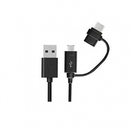 Samsung Câble USB Vers Type C ET Micro USB Noir Pour