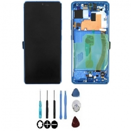 Samsung Original Ecran LCD & Vitre tactile Bleu Assemblés Sur Châssis Pour
