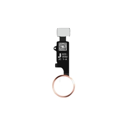 Apple iPhone Nappe Bouton Home V6 3D Rose Pour