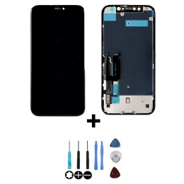 Apple iPhone Ecran Complet LCD + Vitre Tactile Noir Pour