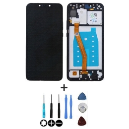 Huawei Ecran LCD & Vitre tactile Noir Assemblés Sur Châssis Pour