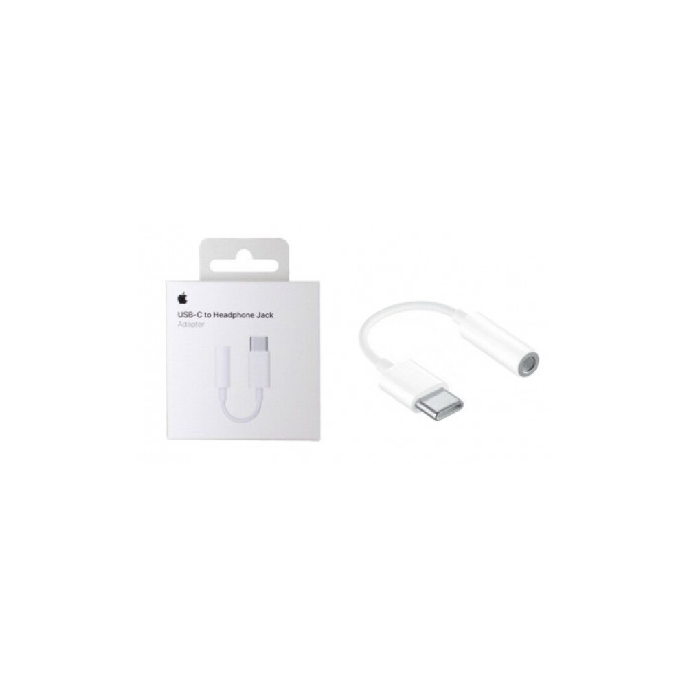 Adaptateur USB-C vers jack Blanc (Officiel) Avec boîte pour Apple