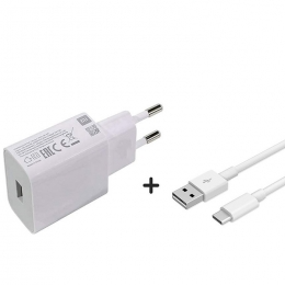 Xiaomi Adaptateur Secteur MDY-09-EW 2A 5V + Câble Type C Blanc Pour
