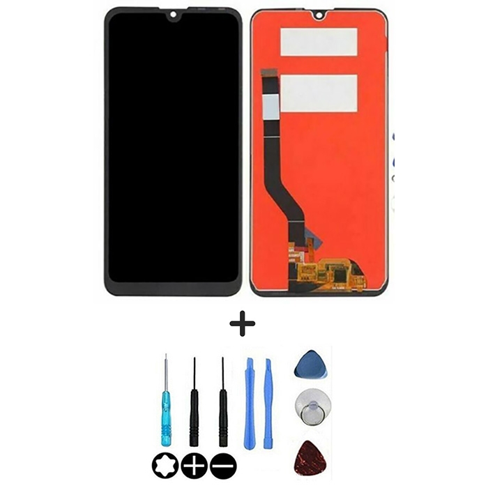 Écran LCD + Vitre Tactile Assemblés Sur Châssis Pour Huawei Y7 2019 – Noir, Neuf