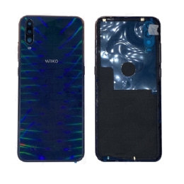 Wiko Originale Cache Batterie Vitre Arrière Bleu Pour