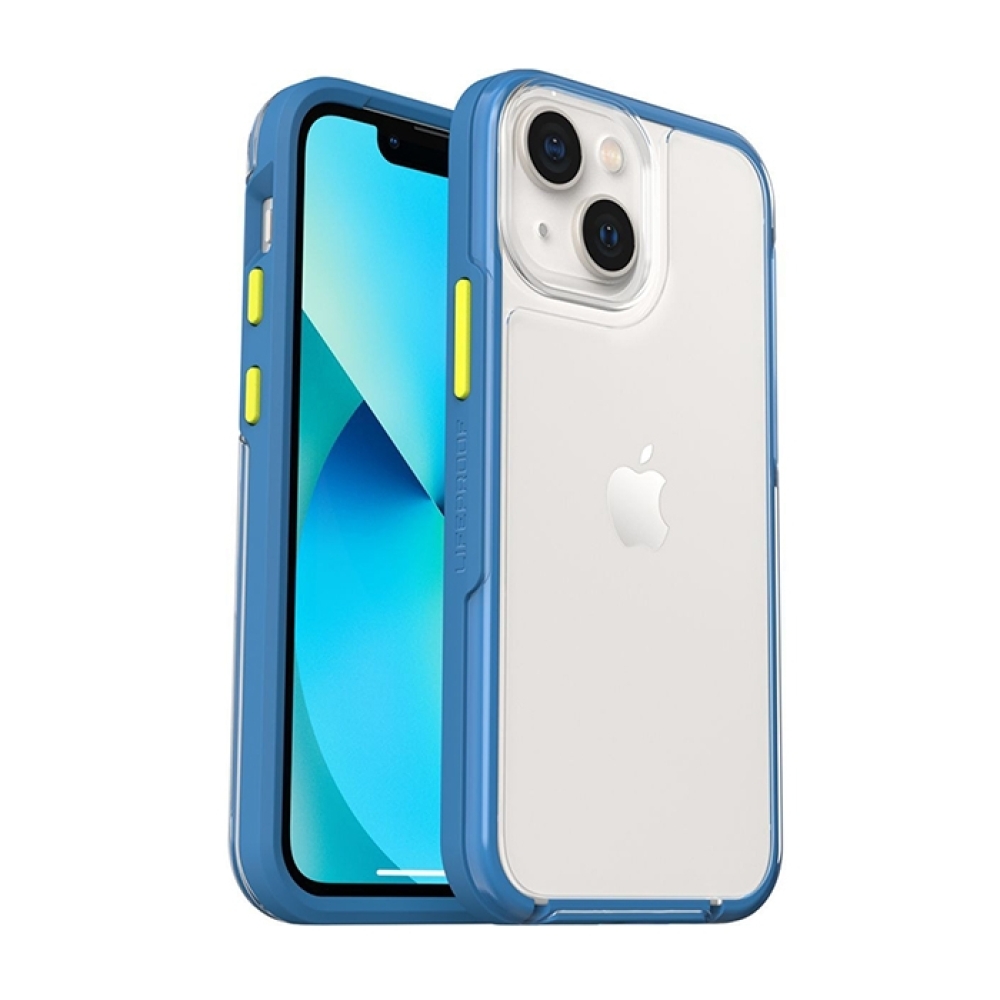 Coque Transparente Avec Bordure Bleu LIFEPROOF SEE Pour iPhone 13