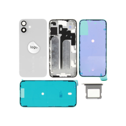 Apple iPhone Original Cache Batterie et Vitre Tactile Blanc Pulled Reconditionné pour Apple iPhone 16 Plus