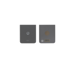 Motorola Original Cache Batterie Vitre Arrière Gris Acier pour Motorola Razr 50