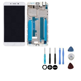 Asus Ecran LCD & Vitre Tactile Blanc Assemblés Sur Châssis Pour