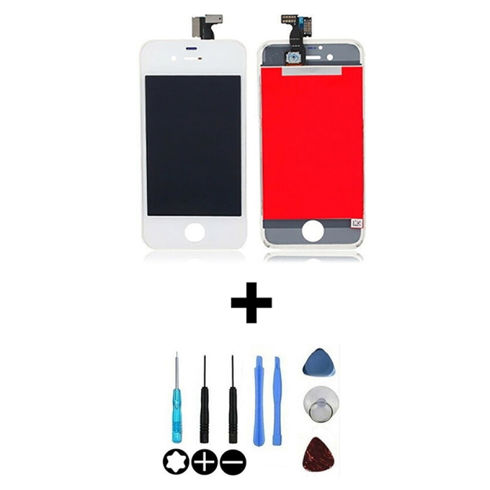 Ecran LCD + Vitre Tactile iPhone 4S Blanc