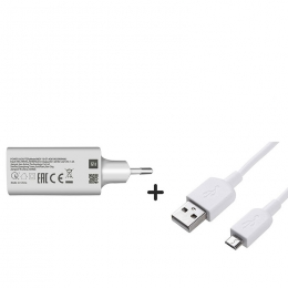 Xiaomi Adaptateur Secteur MDY-10-EF 3A 5V + Câble Micro Usb Blanc Pour