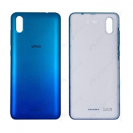 Wiko Original Cache Batterie Vitre Arrière Bleu Pour
