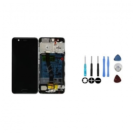 Huawei Original Ecran LCD & Vitre tactile Noir Assemblés Sur Châssis Et Batterie Pour