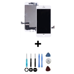 Apple iPhone Ecran LCD Vitre Tactile Blanc Pour