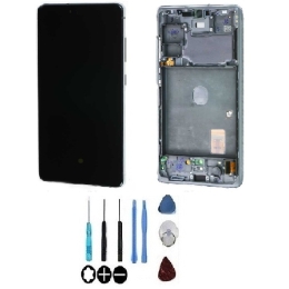 Samsung Original Ecran LCD & Vitre tactile Blanc Assemblés Sur Châssis Pour