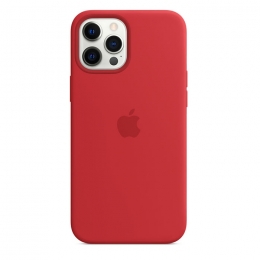 Apple iPhone Etui Coque Silicone MagSafe Rouge Pour  iPhone 12 Pro Max
