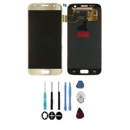 Samsung Original Ecran LCD & Vitre tactile Or Assemblés Sans Châssis Pour