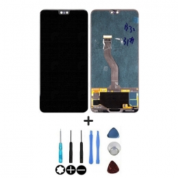 Huawei Ecran LCD & Vitre tactile Noir sans châssis Pour