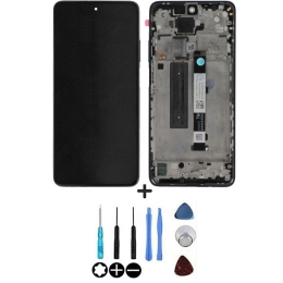 Xiaomi Ecran LCD & Vitre tactile Bleu Assemblés Sur Châssis Pour Xiaomi Mi 10T Lite 5G/Redmi Note 9 Pro 5G