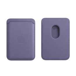 Apple iPhone APPLE MM0W3ZM/A Porte-cartes en cuir MagSafe Glycine Pour