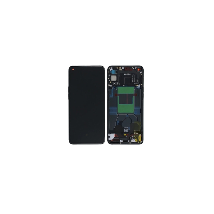 Original Ecran LCD et Vitre Tactile Pulled (PIEC) Noir Pour OPPO Reno 6