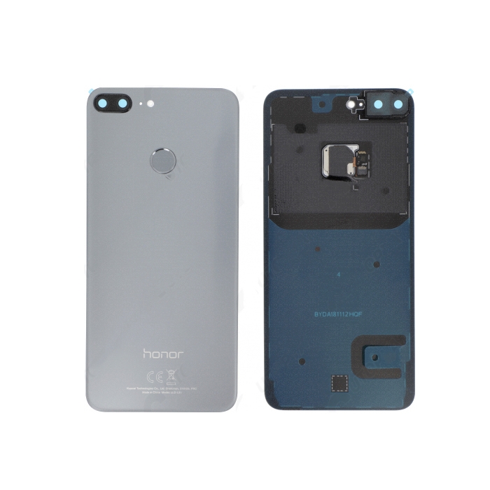 Dos Cache Arrière Origine Honor-9 Lite En Verre Coloris Noir Avec Capteur Empreintes