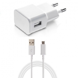 Asus Adaptateur Secteur + Câble Micro USB Blanc Kit 2/1  Pour