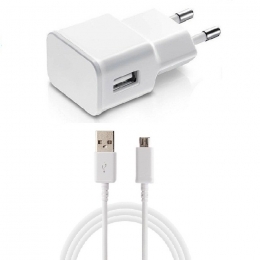 Asus Adaptateur Secteur + Câble Micro USB Blanc Kit 2/1 Pour